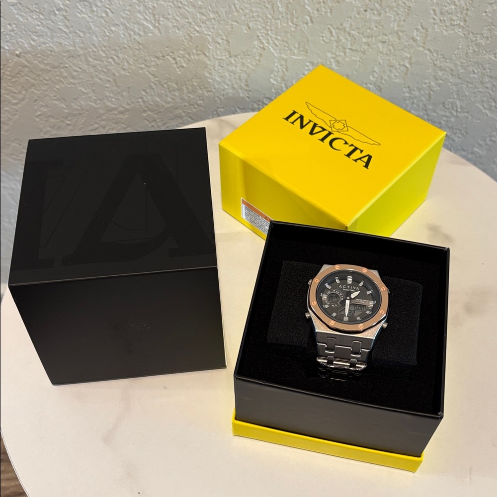 NWT Activa X Invicta Digital Unisex Watch - 45.5mm, Silver - Picture 1 of 10